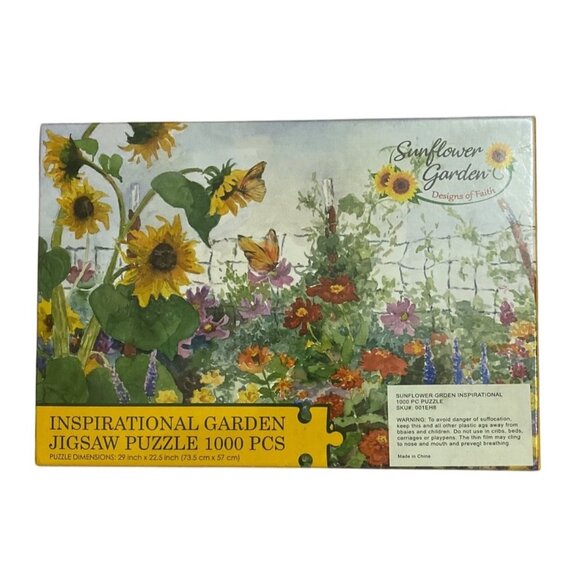 Inspirational Garden 1000-Piece Jigsaw Puzzle Sunflower Garden Designs Of Faith - Picture 6 of 6
